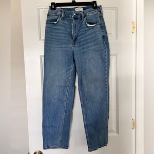 Abercrombie & Fitch Ankle Straight Ultra High-Rise